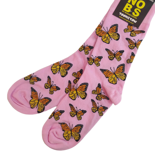 Butterfly Pattern Long Socks